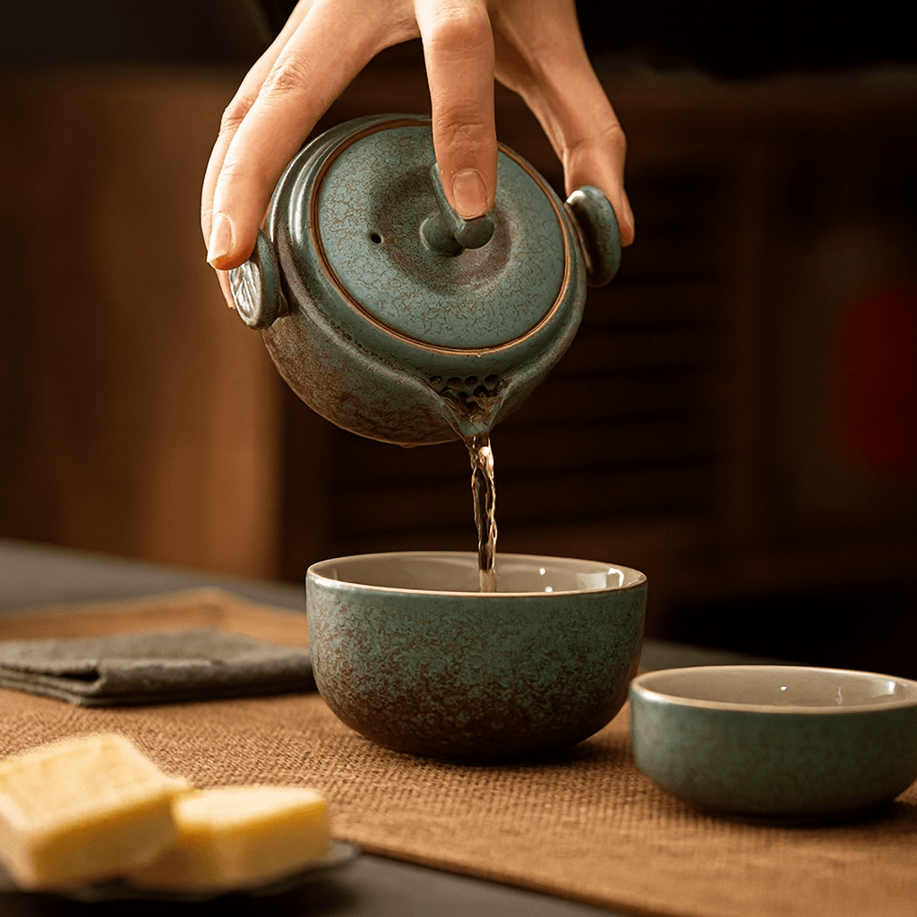 Théièrea | Danqi — Service à thé de voyage Gonfu en céramique 150ml