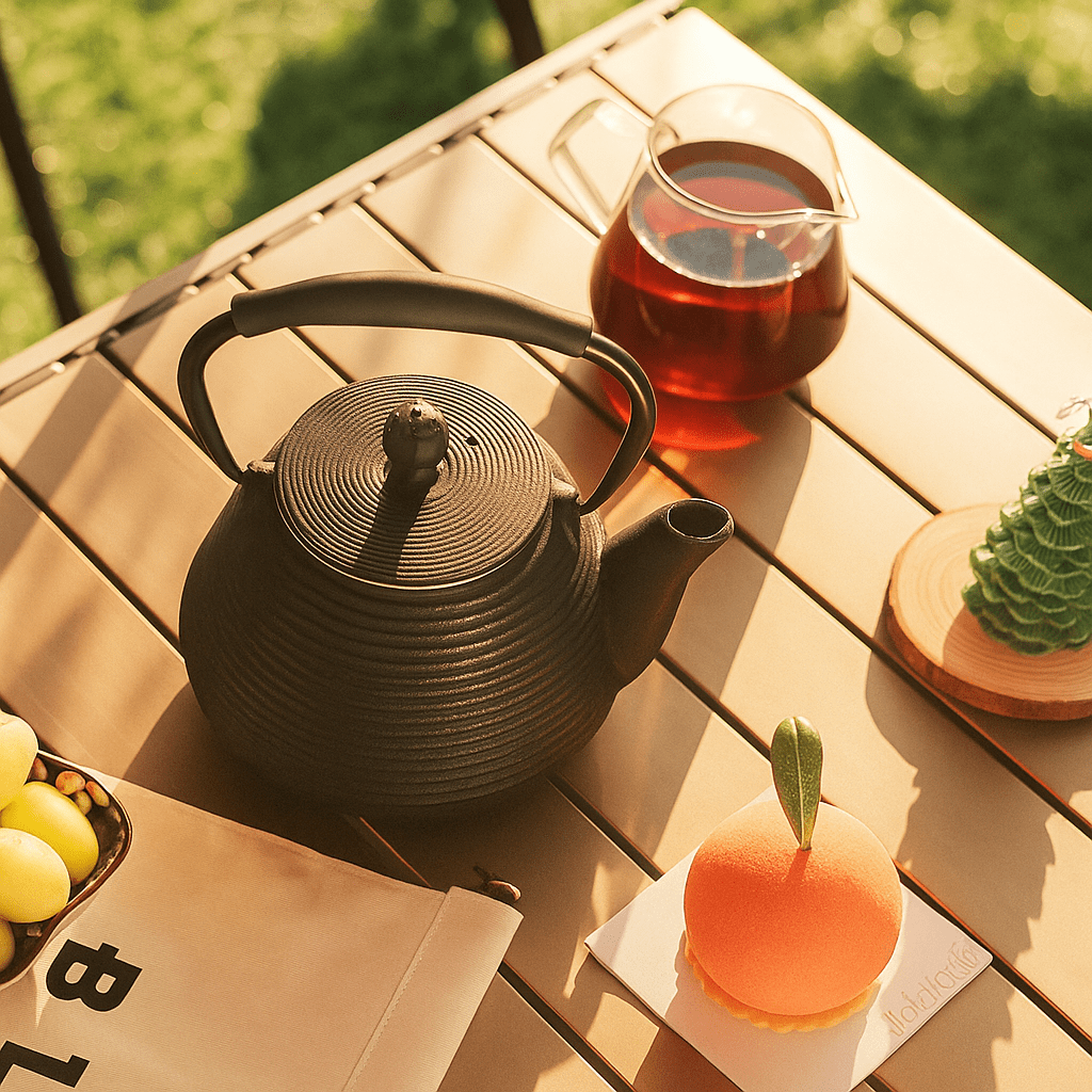 Théièrea | Enso — Théière en fonte japonaise émaillée 950ml