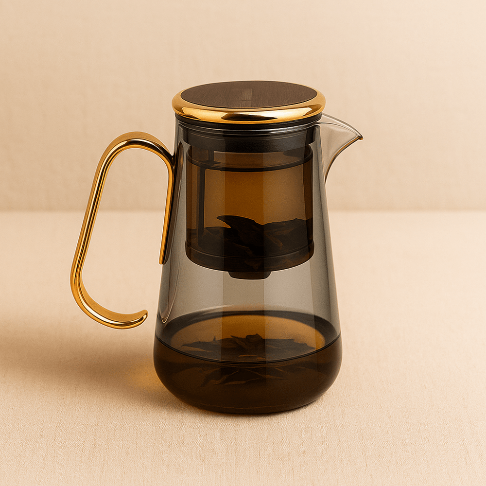 Théièrea | Évanesce — Théière en verre avec infuseur 700ml Noir