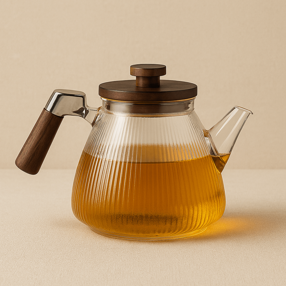 Théièrea | Givre — Théière en verre borosilicate 1000ml Blanc