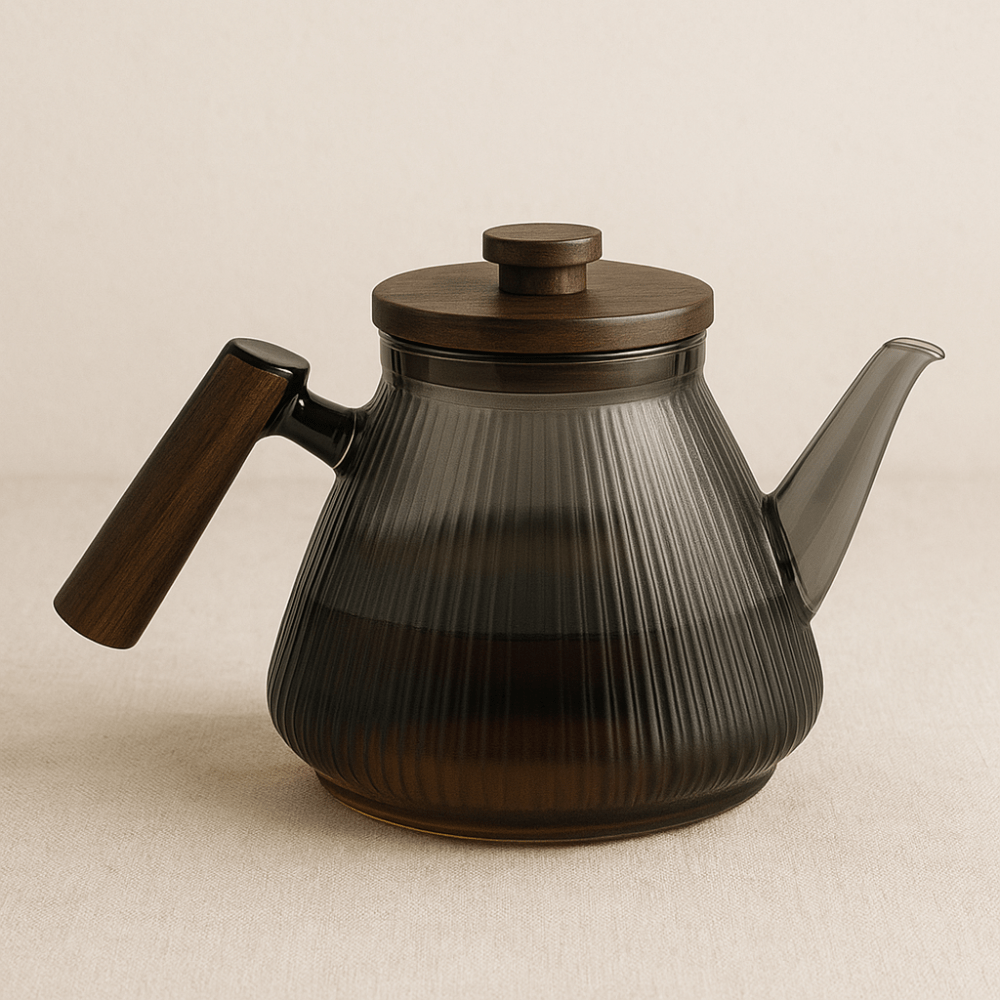 Théièrea | Givre — Théière en verre borosilicate 1000ml Noir