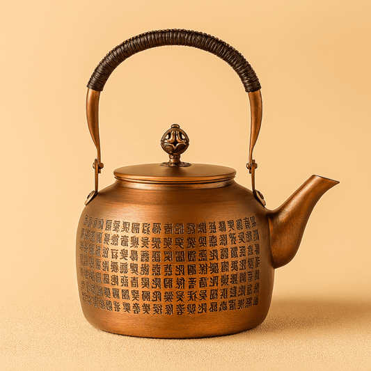 Théièrea | Hanlu — Théière chinoise en cuivre poli 1500ml 1