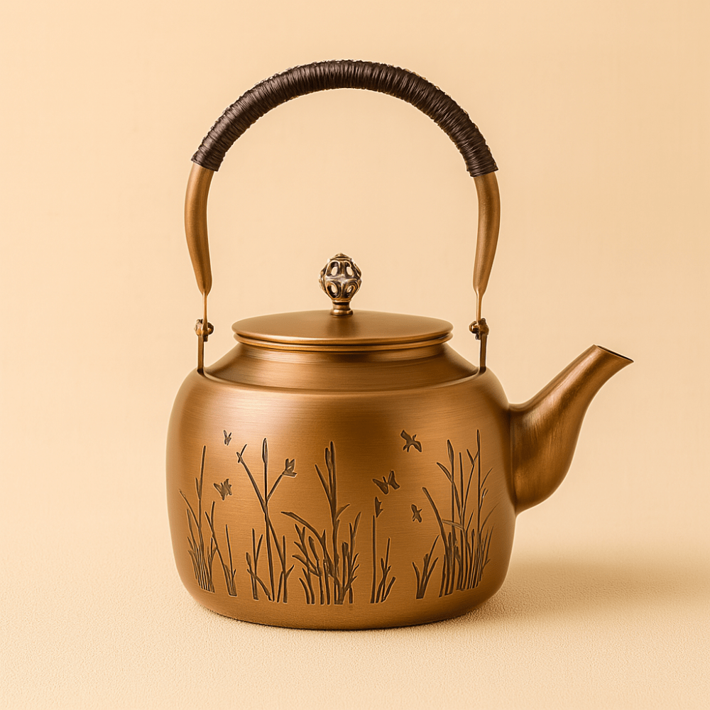 Théièrea | Hanlu — Théière chinoise en cuivre poli 1500ml 5