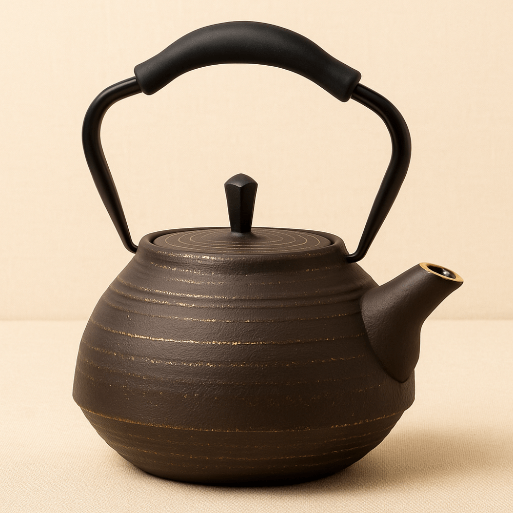 Théièrea | Hibiki — Théière en fonte japonaise émaillée 650ml Noir