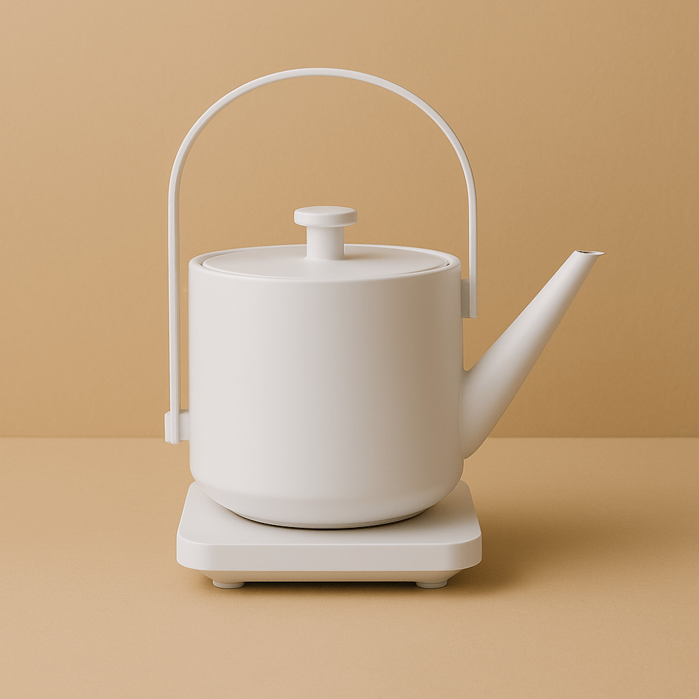 Théièrea | Inoko — Bouilloire électrique style japonais 600ml Blanc