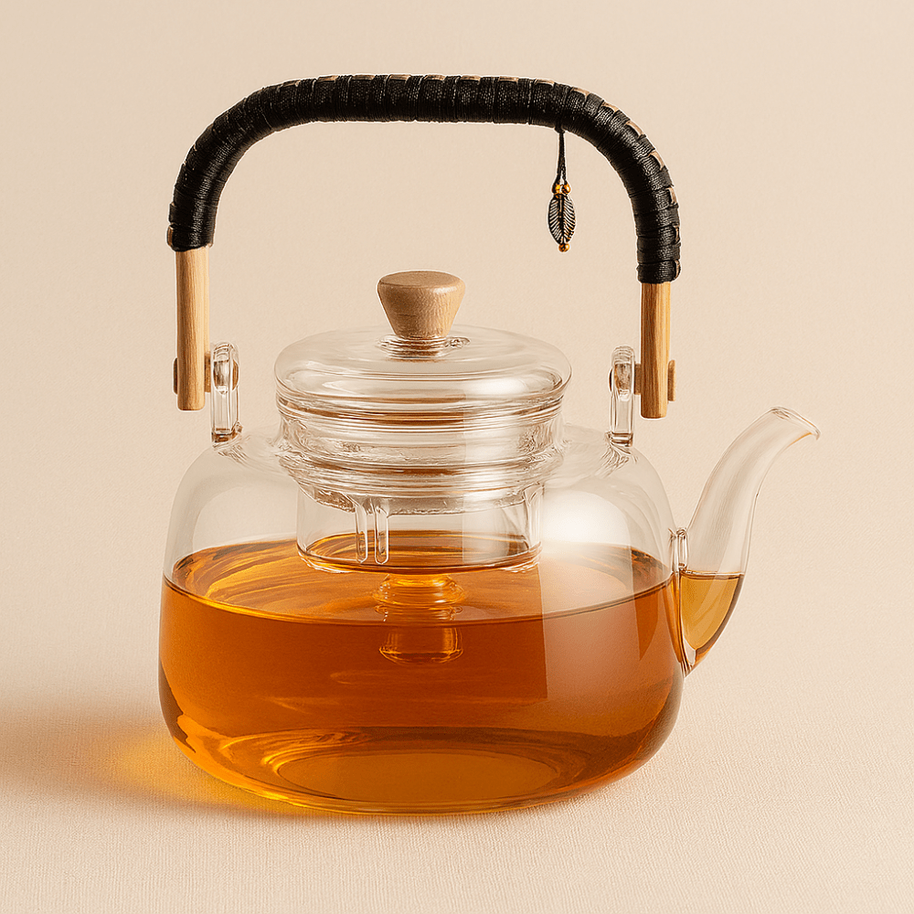 Théièrea | Nokari — Théière en verre à anse tissée 900ml 900 ml