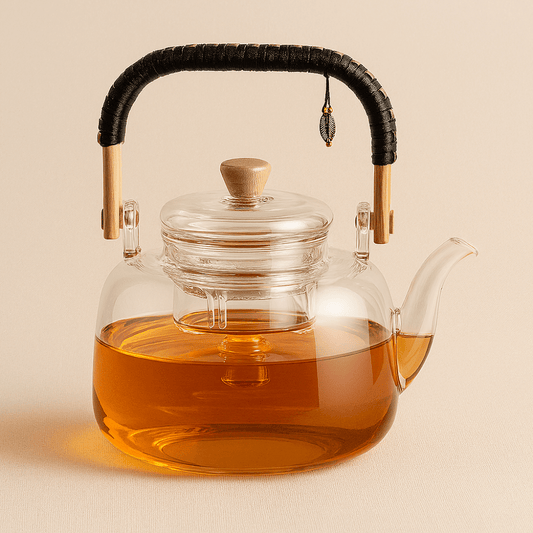 Théièrea | Nokari — Théière en verre à anse tissée 900ml 900 ml