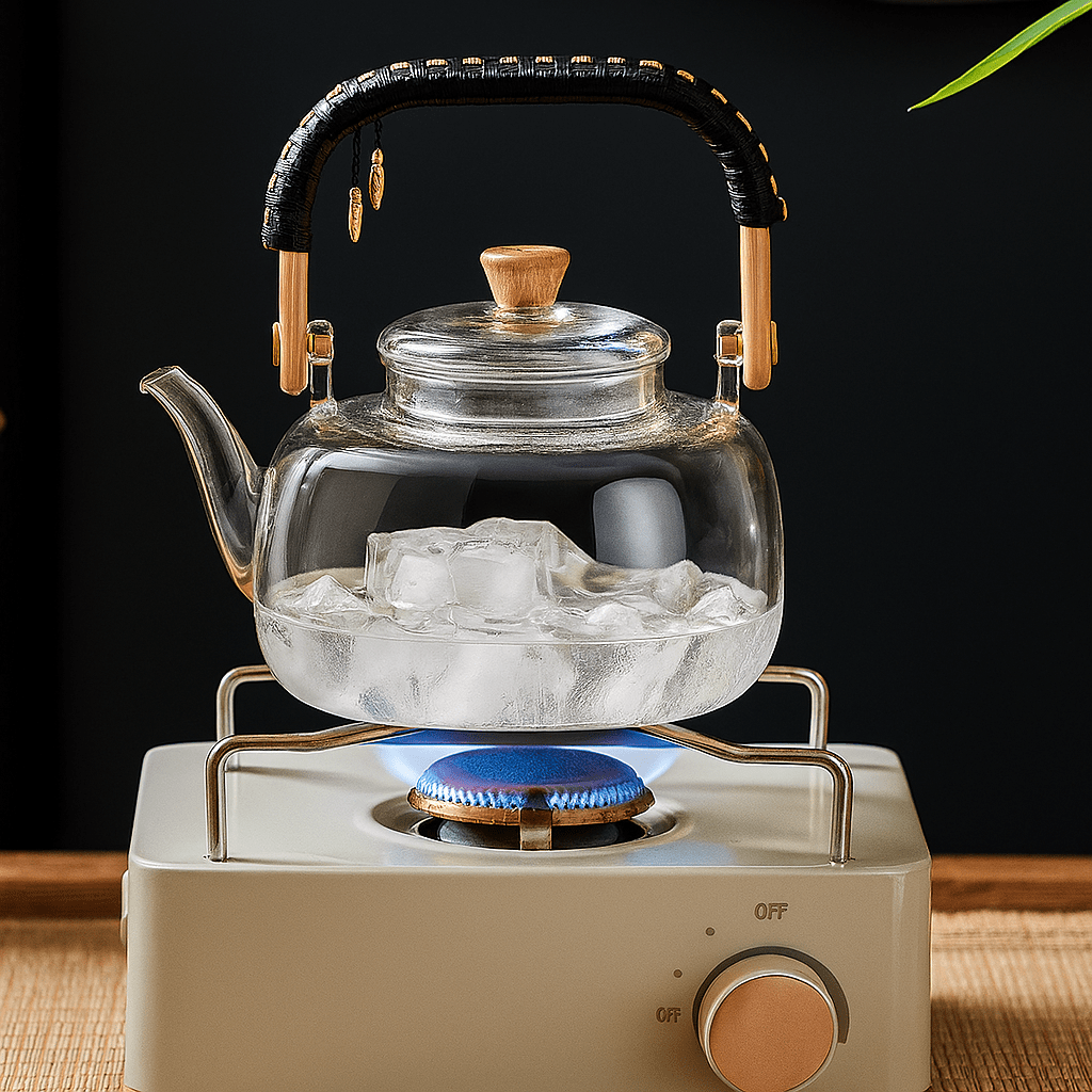 Théièrea | Nokari — Théière en verre à anse tissée 900ml 900 ml