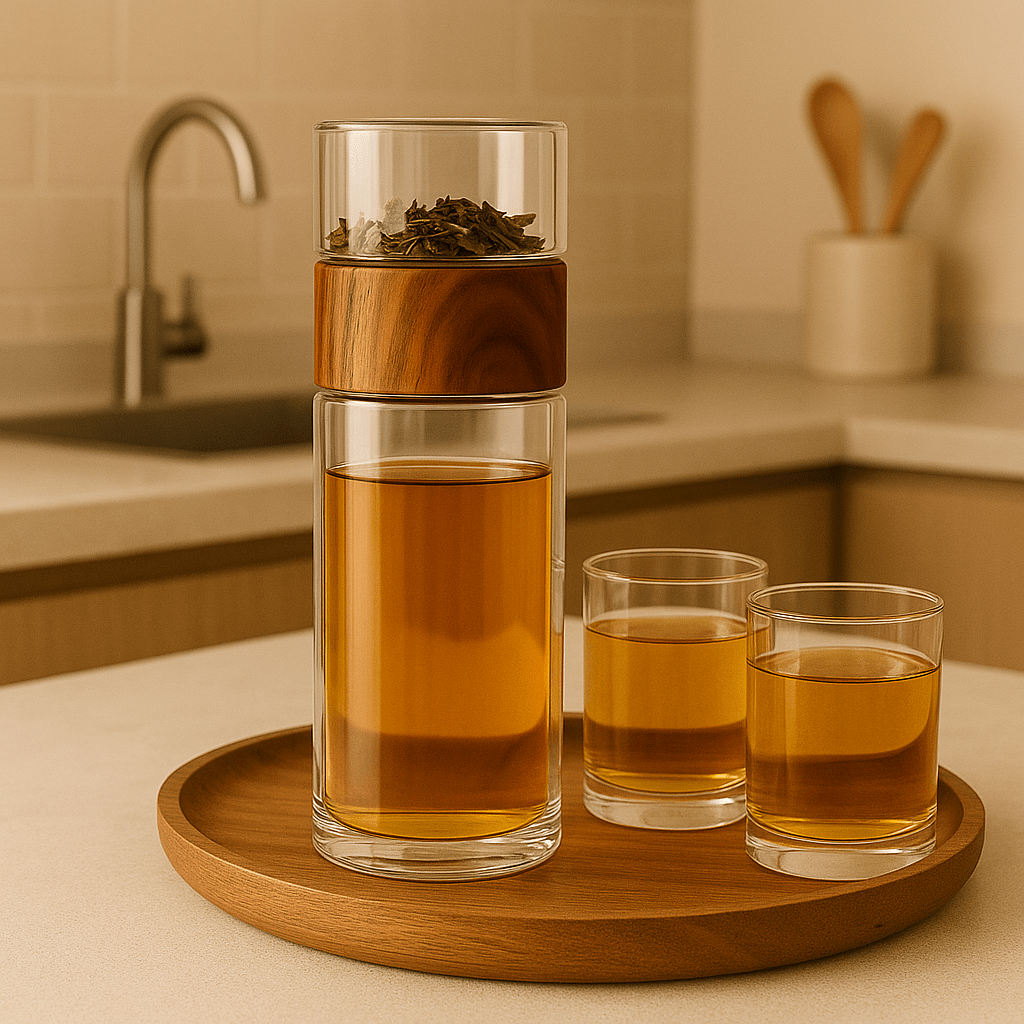 Théièrea | Nomaya — Théière isotherme en verre portable 230ml