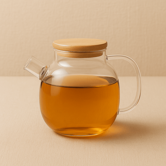 Théièrea | Orbe  — Théière en verre avec couvercle en bois 1000 ml