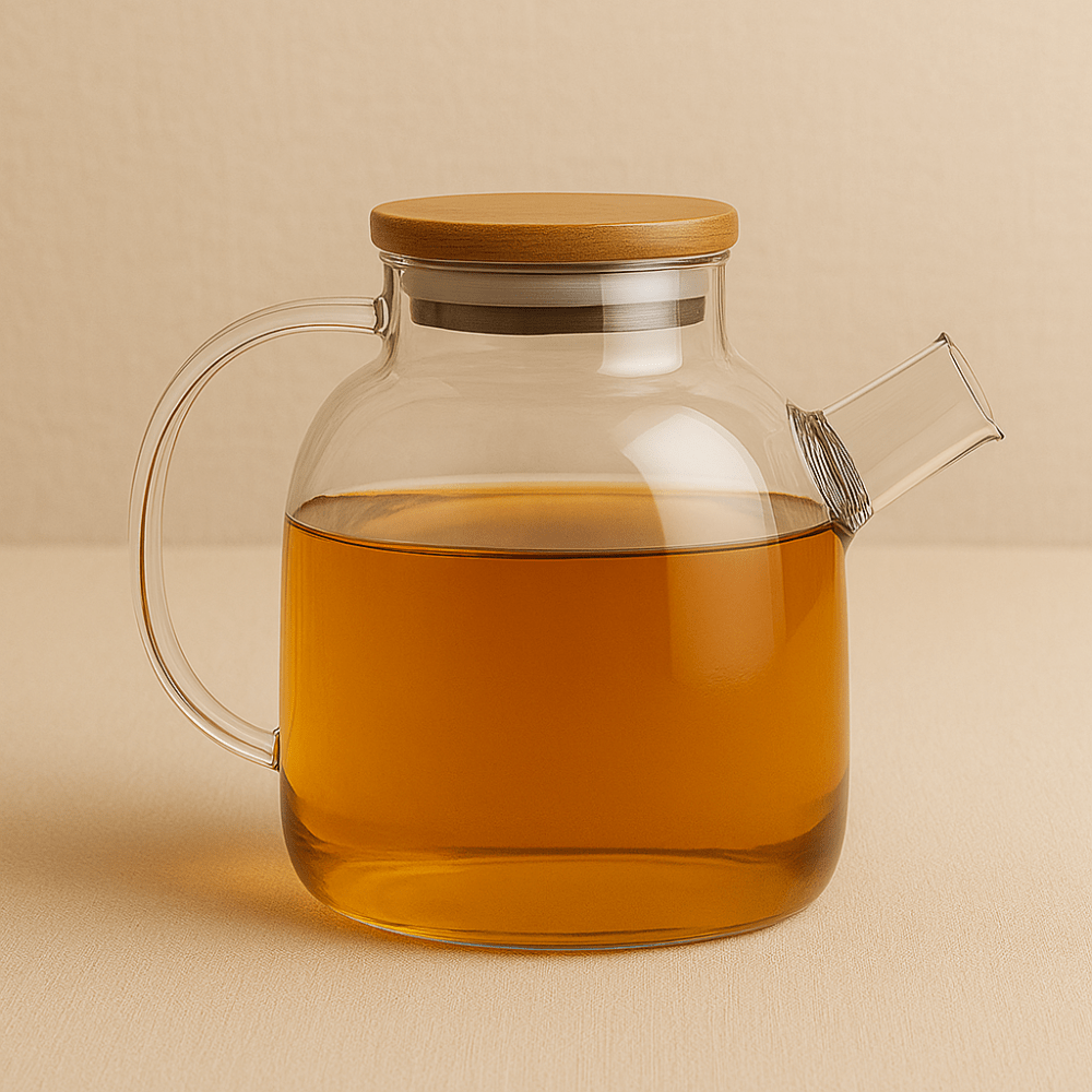 Théièrea | Orbe  — Théière en verre avec couvercle en bois 1800 ml