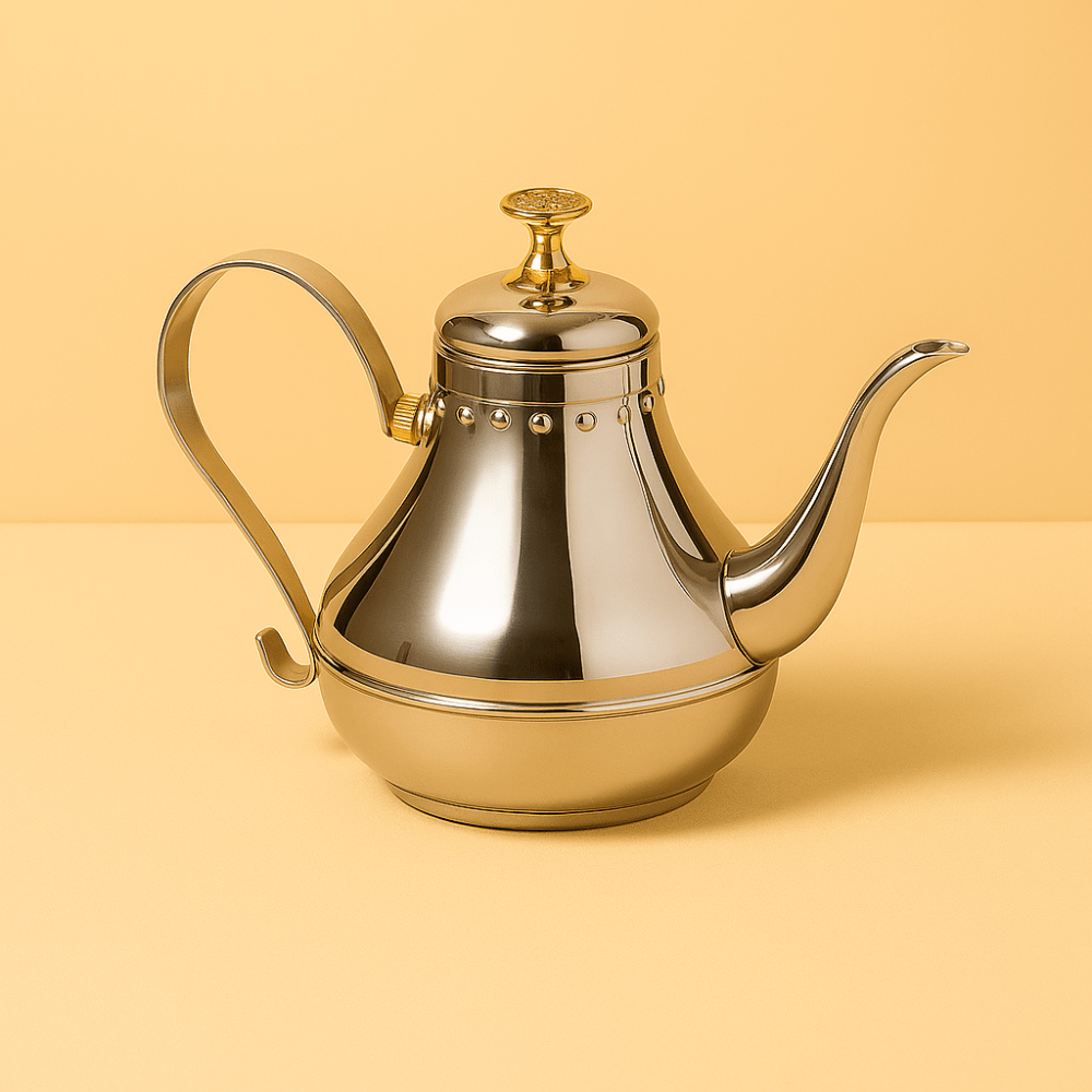 Théièrea | Rahala — Théière marocaine argentée avec filtre infuseur 1.2 L