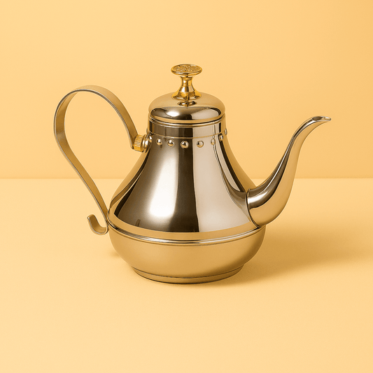 Théièrea | Rahala — Théière marocaine argentée avec filtre infuseur 1.2 L