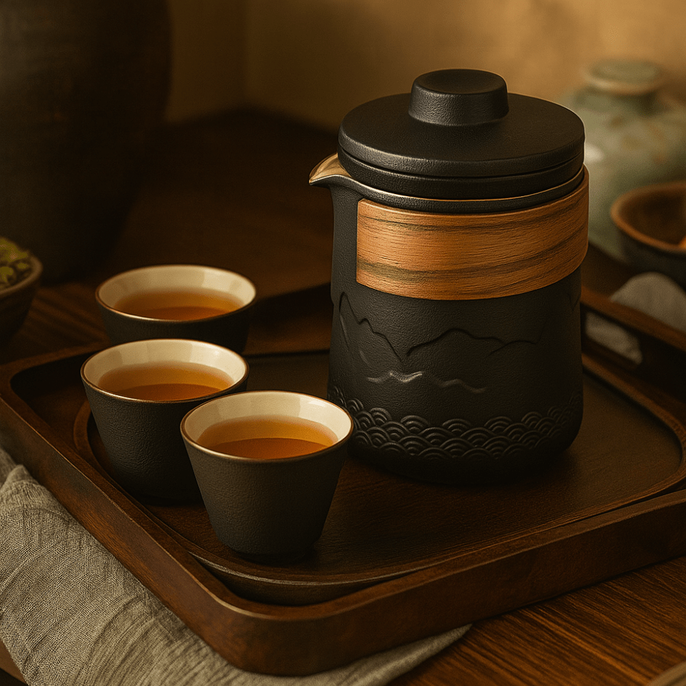 Théièrea | Shanyu — Service à thé de voyage en porcelaine 350ml