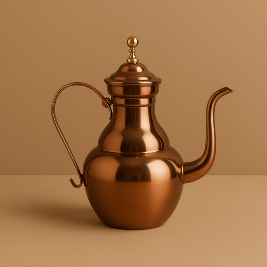 Théièrea | Sultan — Théière marocaine bronze en acier inoxydable 1.1 L