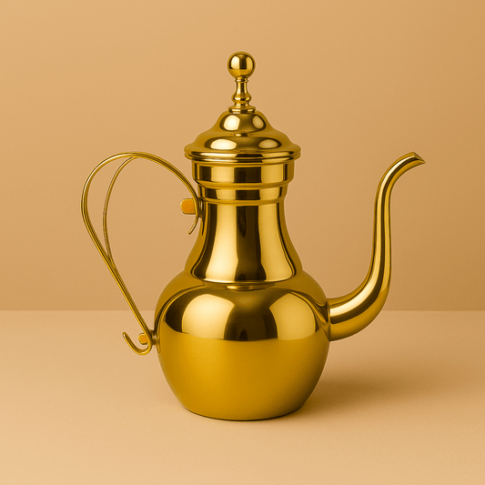 Théièrea | Sultan — Théière marocaine dorée en acier inoxydable 1 L