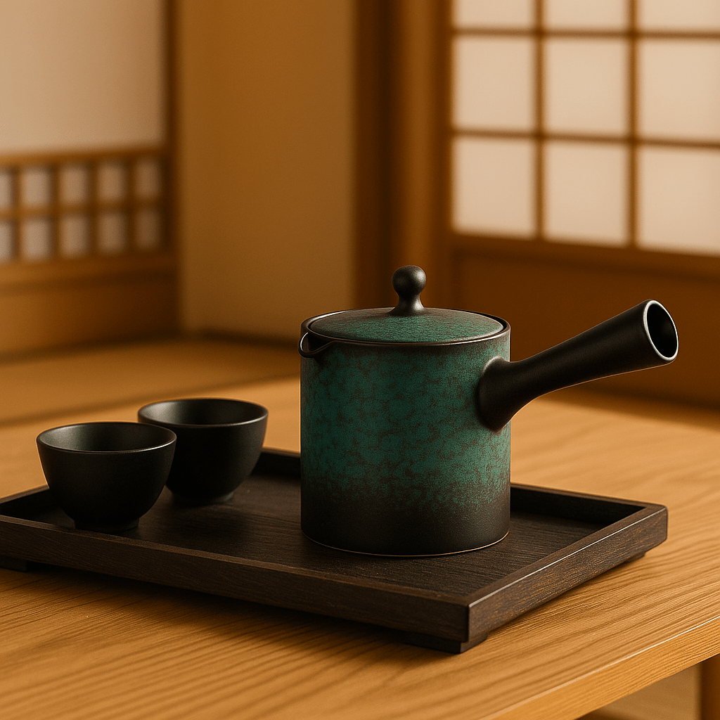 Théièrea | Sumire — Théière Kyusu en céramique 150ml Vert