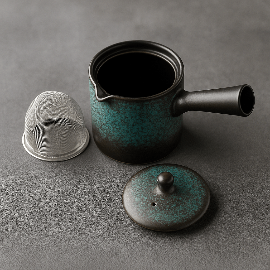 Théièrea | Sumire — Théière Kyusu en céramique 150ml Vert