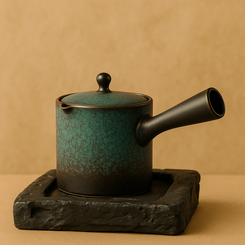 Théièrea | Sumire — Théière Kyusu en céramique 150ml Vert