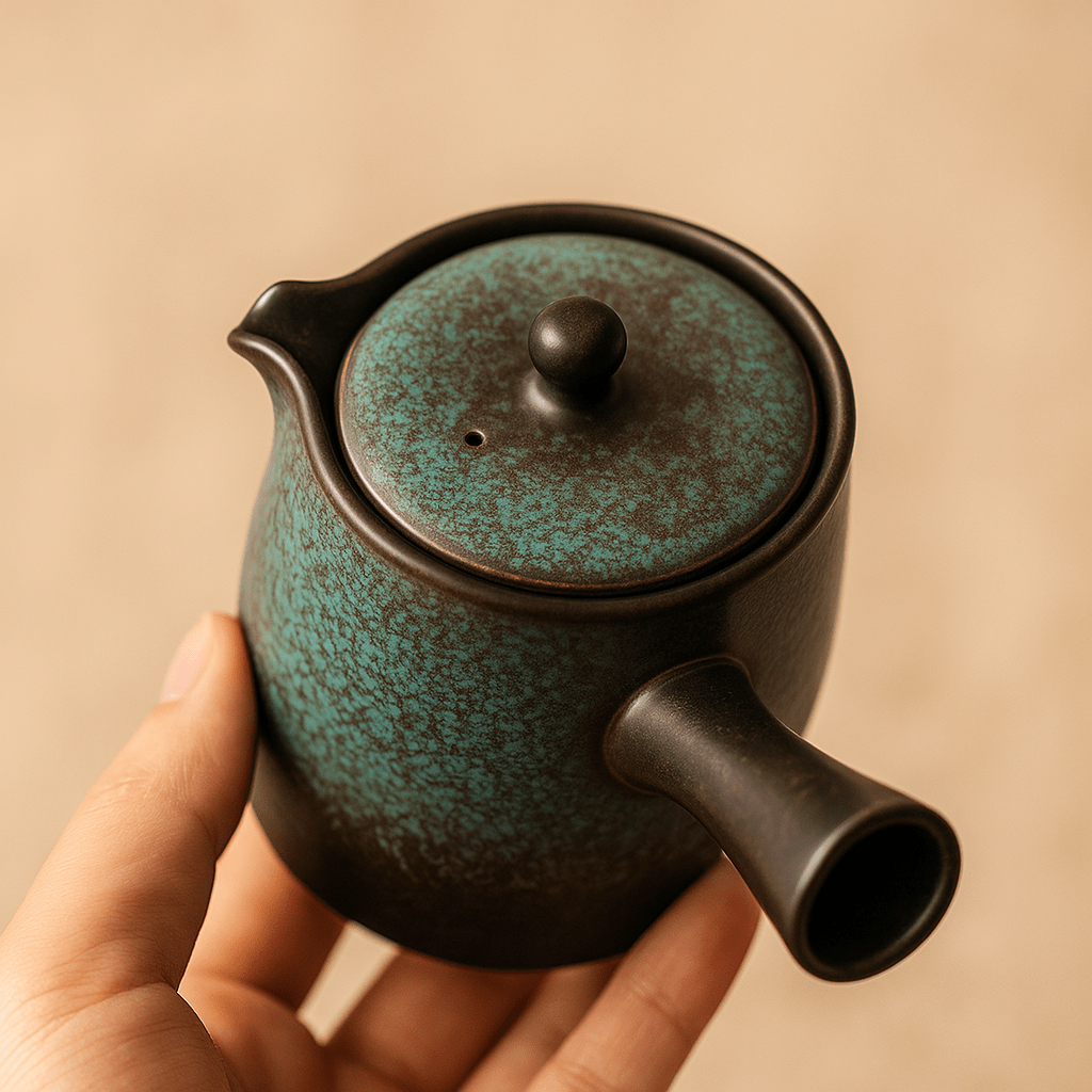 Théièrea | Sumire — Théière Kyusu en céramique 150ml Vert