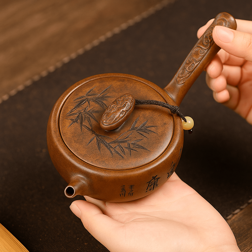 Théièrea |Takumi — Théière Kyusu en argile faite main 180 ml