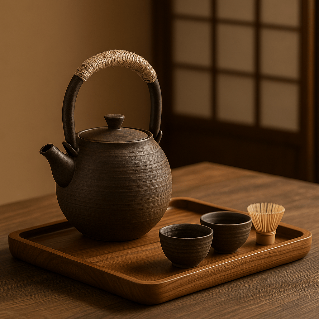 Théièrea|Takumi — Théière traditionnelle japonaise en céramique 1100ml Noir