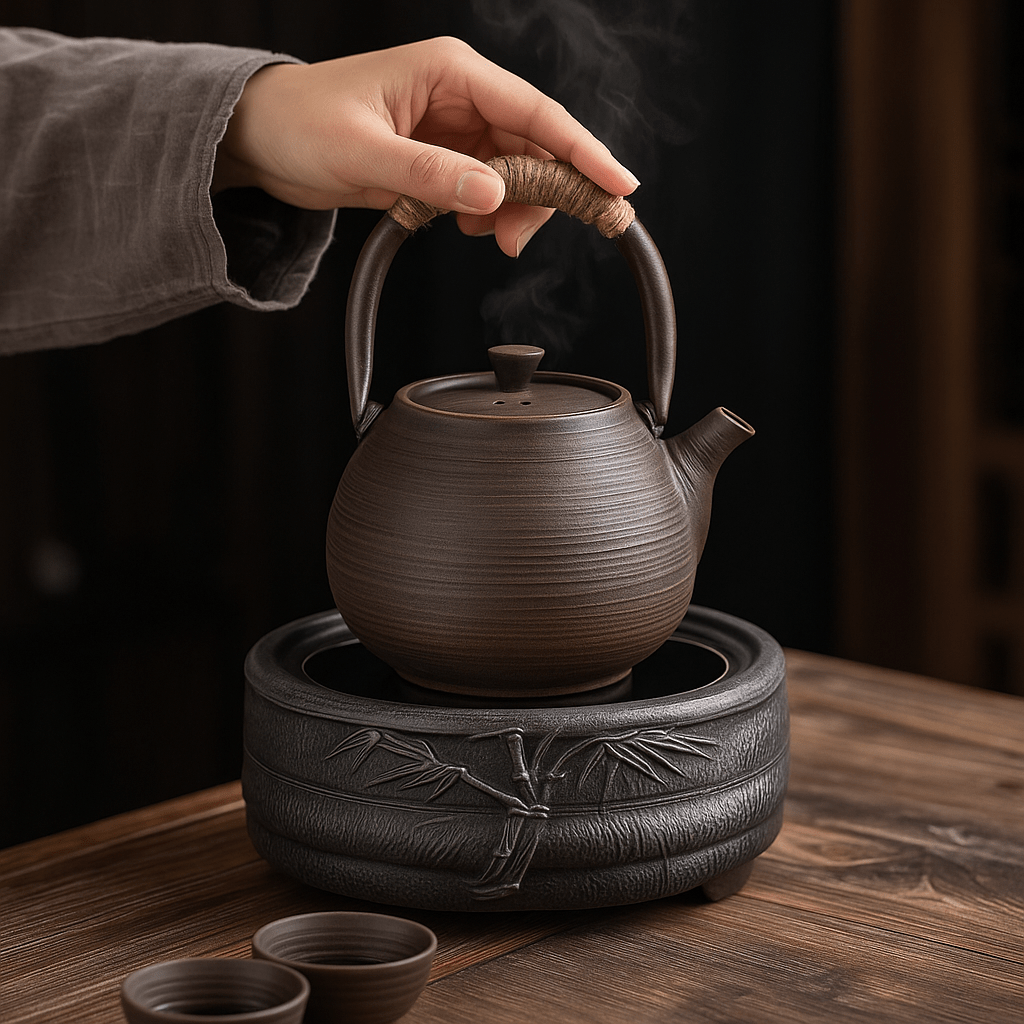 Théièrea|Takumi — Théière traditionnelle japonaise en céramique 1100ml Noir