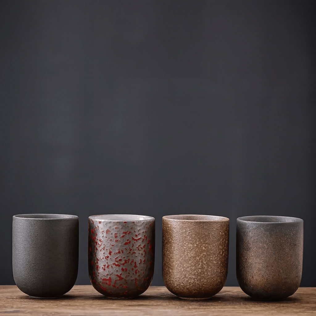 Théièrea® | Tasse à thé japonaises en céramique style rétro 110 ml
