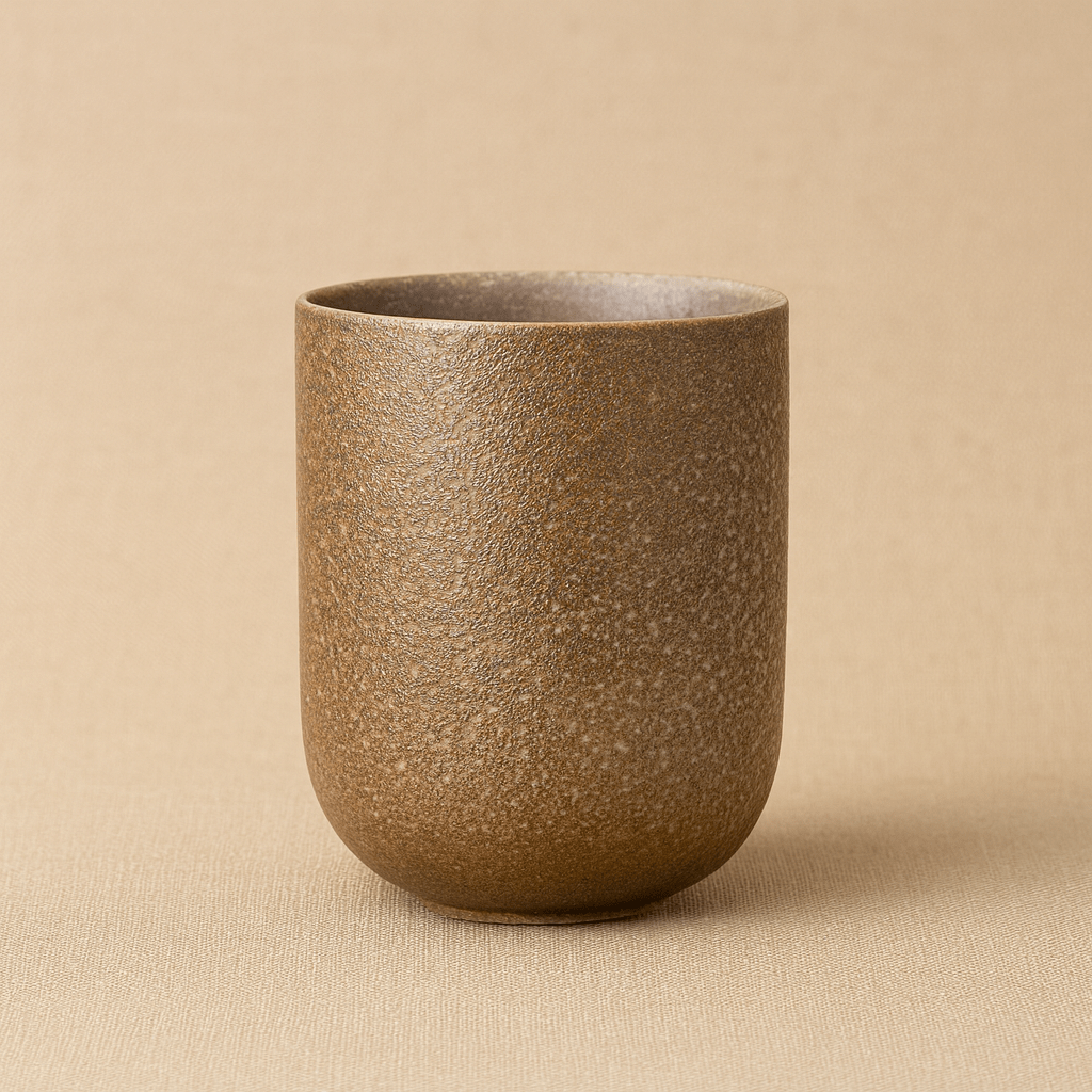 Théièrea® | Tasse à thé japonaises en céramique style rétro 110 ml Marron