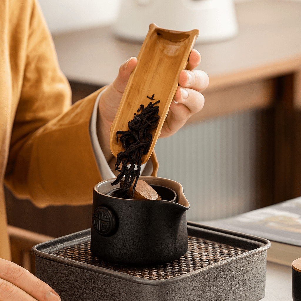 Théièrea | Tetsuya — Service à thé Kung Fu de voyage en céramique 175ml