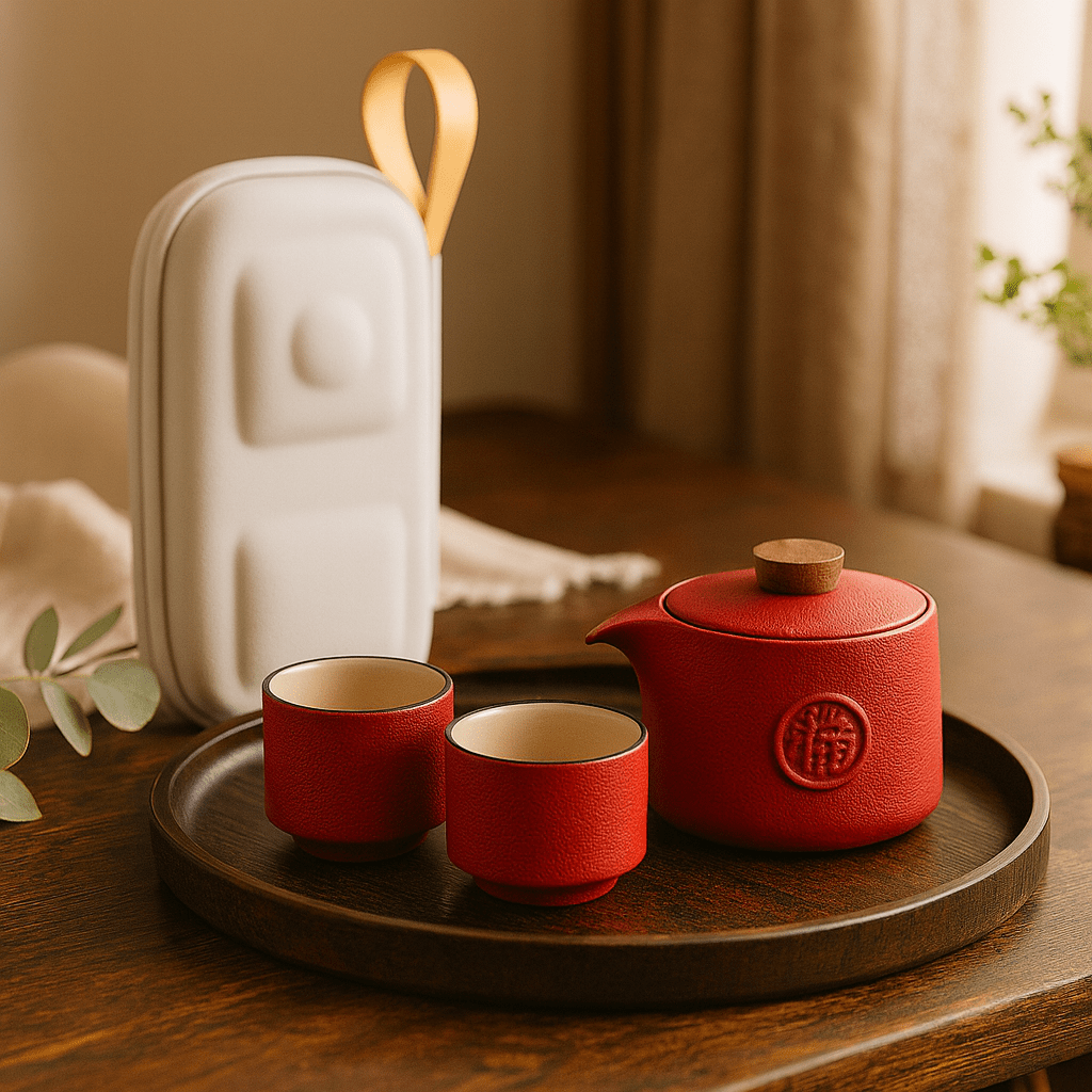 Théièrea | Tetsuya — Service à thé Kung Fu de voyage en céramique 175ml