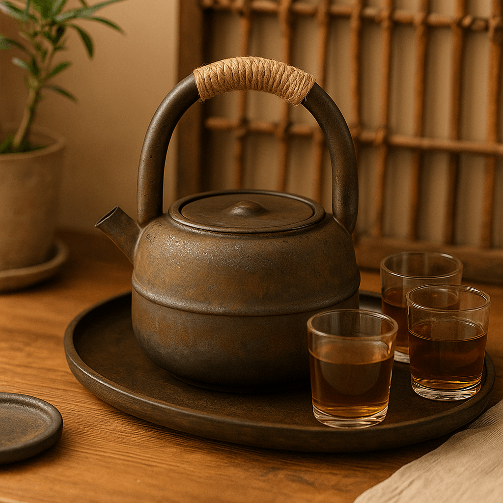 Théièrea | Tsuchi — Théière japonaise vintage en céramique 460ml