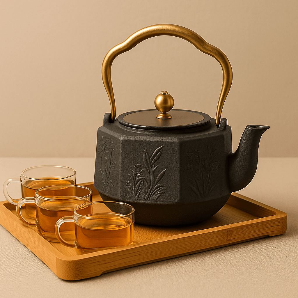 Théièrea | Yatsumi — Théière en fonte octogonale style japonais