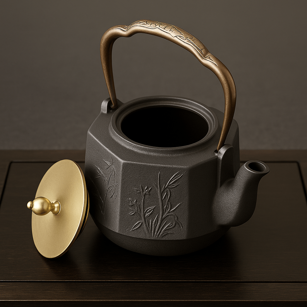 Théièrea | Yatsumi — Théière en fonte octogonale style japonais