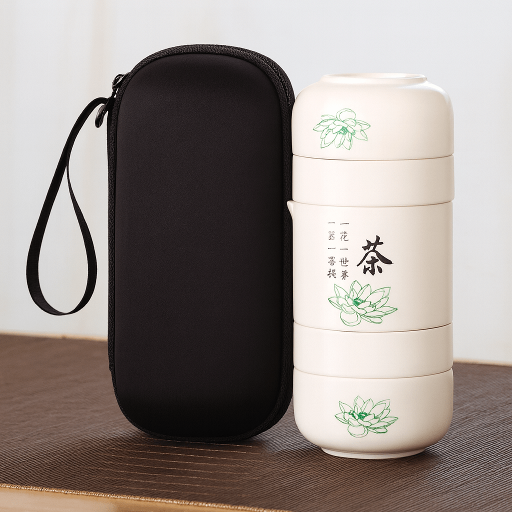 Théièrea | YunTao — Service à thé de voyage chinois en porcelaine