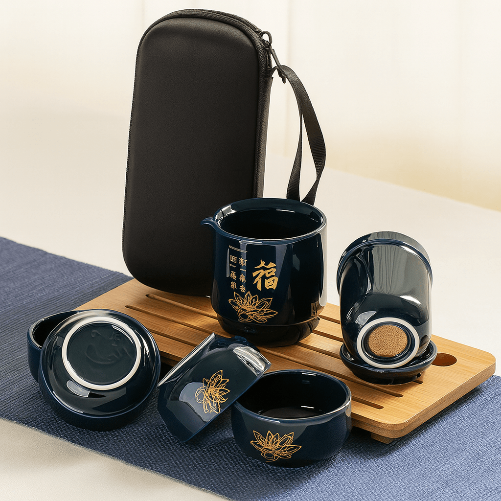 Théièrea | YunTao — Service à thé de voyage chinois en porcelaine