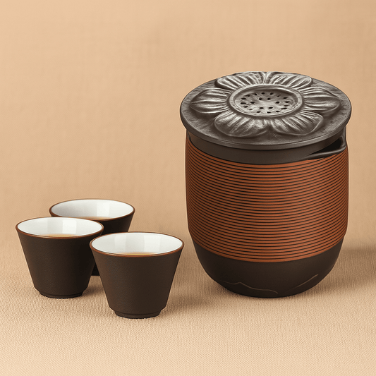 Théièrea | Ziwei — Théière portable en argile violettes 270ml 270 ml